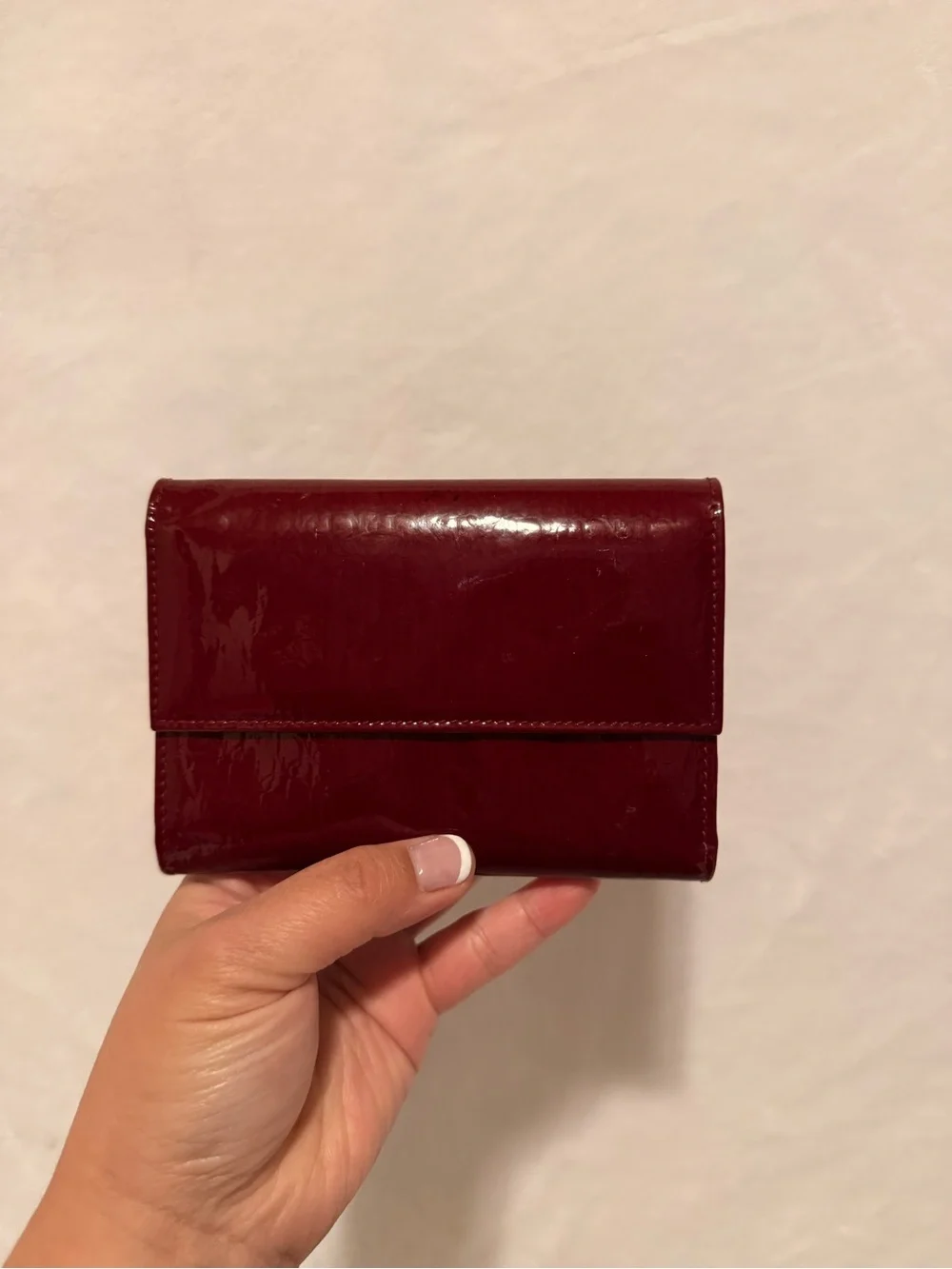 Christian Dior Patent Cannage Mini Lady Dior Wallet